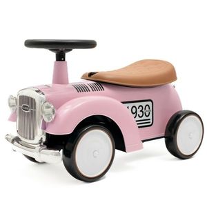 Detské odrážadlo Baby Mix Retro ružová, 27 x 25 x 58 cm vyobraziť