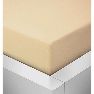 Jersey prestieradlo Standard krémová, 90 x 200 cm vyobraziť