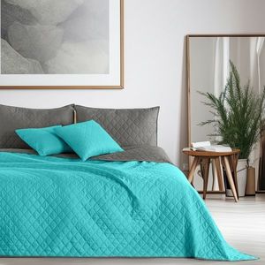 DecoKing Prehoz na posteľ Axel tyrkysová/oceľová, 170 x 210 cm, 170 x 210 cm vyobraziť