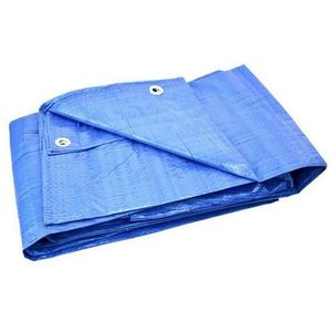 GEKO Nepremokavá krycia plachta s okami Standard modrá, 12 x 15 m vyobraziť