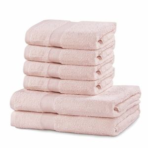 DecoKing Sada uterákov a osušiek Marina ružová, 4 ks 50 x 100 cm, 2 ks 70 x 140 cm vyobraziť