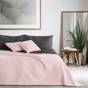 DecoKing Prehoz na posteľ Axel ružová/oceľová, 170 x 210 cm, 170 x 210 cm vyobraziť