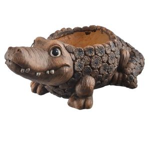 InDecor Keramický obal na kvetináč krokodíl Rona, 51 x 28 x 21 cm vyobraziť