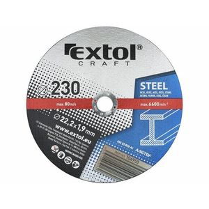 EXTOL Kotúč rezný na kov 5ks, 230x1, 9mm vyobraziť