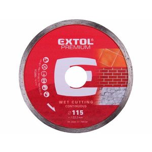 EXTOL Kotúč rezný diamantový plný, 115mm vyobraziť