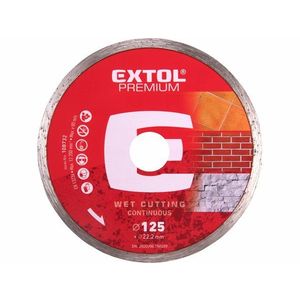 EXTOL Kotúč rezný diamantový plný, 125mm vyobraziť