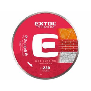 EXTOL Kotúč rezný diamantový plný, 230mm vyobraziť