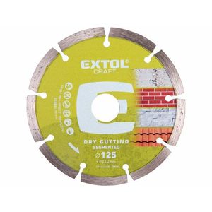 EXTOL Kotúč rezný diamantový segmentový, 125mm vyobraziť