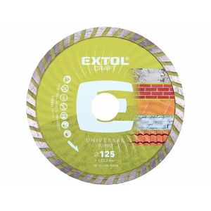 EXTOL Kotúč rezný diamantový Turbo, 125mm vyobraziť