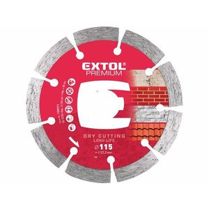 EXTOL Kotúč rezný diamantový segmentový Long Life, 115mm vyobraziť