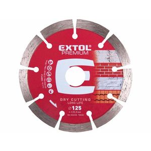 EXTOL Kotúč rezný diamantový segmentový Long Life, 125mm vyobraziť