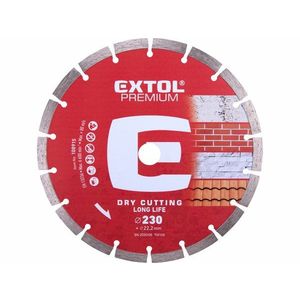 EXTOL Kotúč rezný diamantový segmentový Long Life, 230mm vyobraziť