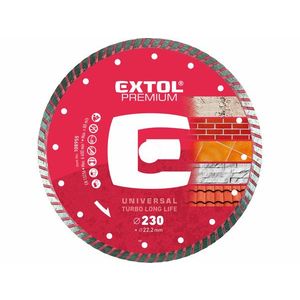 EXTOL Kotúč rezný diamantový Turbo Long Life, 230mm vyobraziť