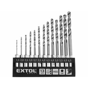 EXTOL Sada vrtákov do kovu 1, 5-6, 5mm s 1/4" šesťhranným úchytom vyobraziť