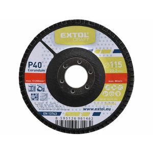 EXTOL Kotúč lamelový šikmý korundový, P40, 115mm vyobraziť