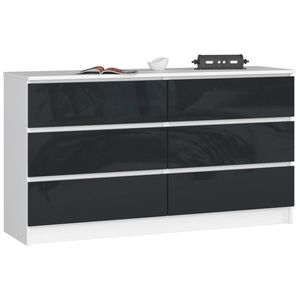 Komoda Rollo K 138, 4 cm bílá/grafitová vyobraziť