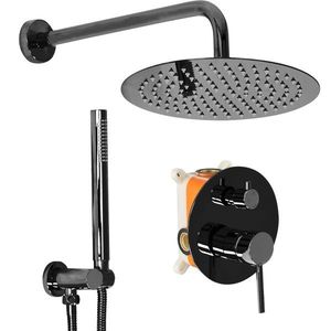 Sprchový set podomítkový Rea Lungo + box černý vyobraziť