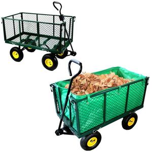 Zahradní přepravní vozík PLANK 200 l zelený vyobraziť