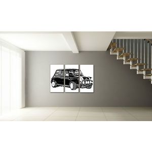 Ručne maľovaný POP Art obraz MINI COOPER | rôzne rozmery (POP ART obrazy) vyobraziť