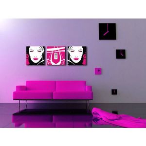 Ručne maľovaný POP Art obraz I-GIRL | rôzne rozmery (pop art lichtenstein) vyobraziť