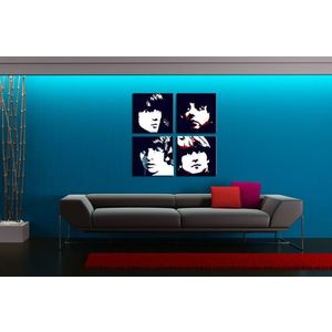 Ručne maľovaný POP Art obraz Beatles | rôzne rozmery (POP ART obrazy) vyobraziť