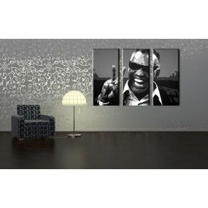 Ručne maľovaný POP Art obraz Ray Charles | rôzne rozmery (POP ART obrazy) vyobraziť