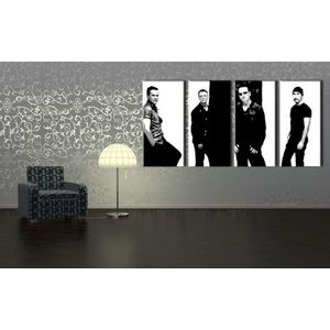 Ručne maľovaný POP Art obraz U2 in Black | rôzne rozmery (POP ART obrazy) vyobraziť
