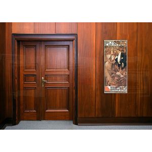 Obraz na plátne FLIRT – Alfons Mucha | rôzne rozmery (reprodukcia 70x30 cm) vyobraziť