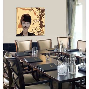 Ručne maľovaný POP Art obraz Audrey Hepburn | rôzne rozmery (POP ART obrazy) vyobraziť