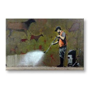 Obraz na plátne Street ART – Banksy | rôzne rozmery (moderné obrazy na stenu) vyobraziť