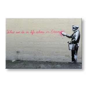 Obraz na plátne Street ART – Banksy | rôzne rozmery (moderné obrazy na stenu) vyobraziť