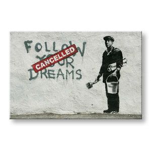 Obraz na plátne Street ART – Banksy | rôzne rozmery (moderné obrazy na stenu) vyobraziť