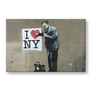 Obraz na plátne Street ART – Banksy | rôzne rozmery (moderné obrazy na stenu) vyobraziť