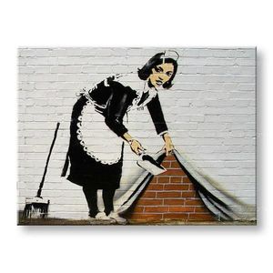 Obraz na plátne Street ART – Banksy | rôzne rozmery (moderné obrazy na stenu) vyobraziť