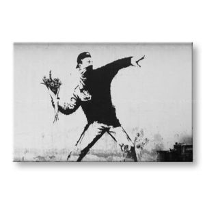 Obraz na plátne Street ART – Banksy | rôzne rozmery (moderné obrazy na stenu) vyobraziť