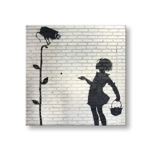 Obraz na plátne Street ART – Banksy | rôzne rozmery (moderné obrazy na stenu) vyobraziť