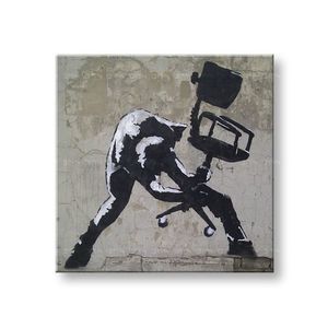 Obraz na plátne Street ART – Banksy | rôzne rozmery (moderné obrazy na stenu) vyobraziť