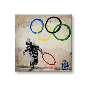 Obraz na plátne Street ART – Banksy | rôzne rozmery (moderné obrazy na stenu) vyobraziť