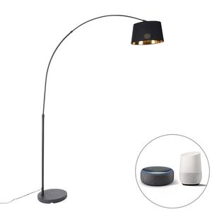 Inteligentná oblúková lampa čierna so zlatom vrátane Wifi A60 - Arc Basic vyobraziť