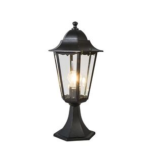 Klasická vonkajšia lampa s podstavcom čierna IP44 - New Orleans vyobraziť