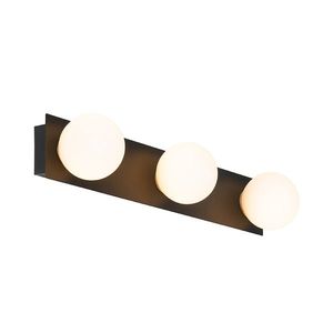 Moderná nástenná lampa čierna 48 cm IP44 3-svetlá - Cederic vyobraziť