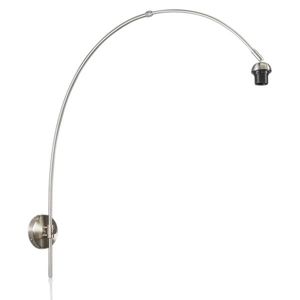 Moderná nástenná lampa oceľ bez tienidla - Boog vyobraziť