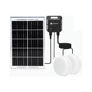 B.V. - LED Solárne svietidlo 2xLED/35W/12V 6000 mAh 6500K pr. 16, 8 cm vyobraziť