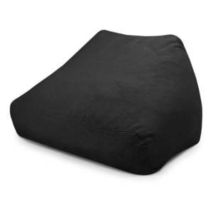 Čierny menčestrový sedací vak Sofa Snug – SLOWDOWN vyobraziť