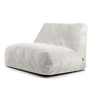 Krémovobiely menčestrový sedací vak Sofa Tube – SLOWDOWN vyobraziť