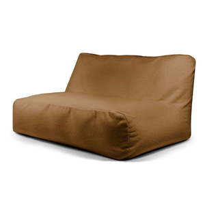 Hnedý sedací vak z textílie buklé Sofa Tube 160 – SLOWDOWN vyobraziť