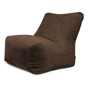 Tmavohnedý menčestrový sedací vak Seat 100 Lounge – SLOWDOWN vyobraziť