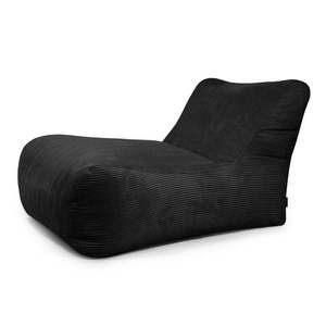 Čierny menčestrový sedací vak Lounge 100 – SLOWDOWN vyobraziť