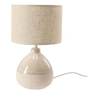 Béžová stolová lampa s textilným tienidlom (výška 41 cm) Ardo – Candellux Lighting vyobraziť
