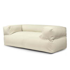 Krémový sedací vak z textílie buklé Sofa MooG – SLOWDOWN vyobraziť